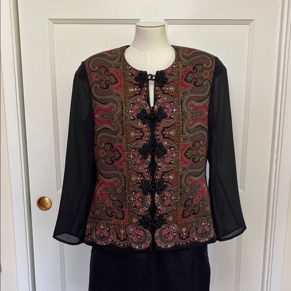 Vintage 1980’s Diane Freis Hand Beaded Blazer